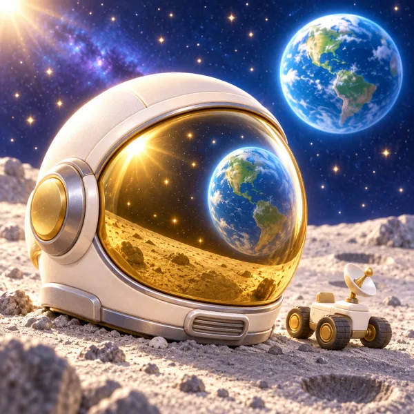Astronot temalı kişiye özel çocuk kitabı