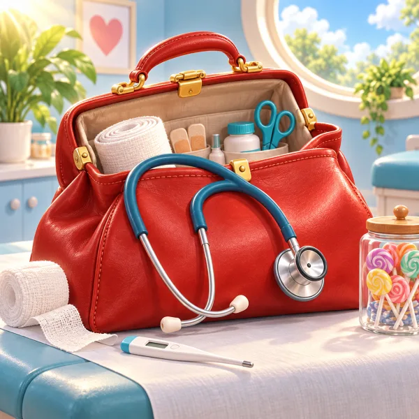 Doktor temalı kişiye özel çocuk kitabı