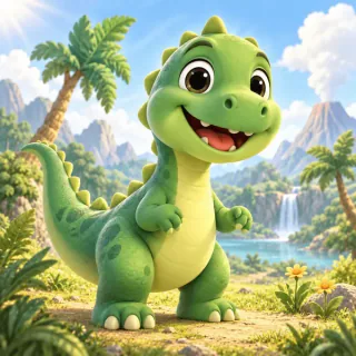 Dinozor temalı hikaye kitabı