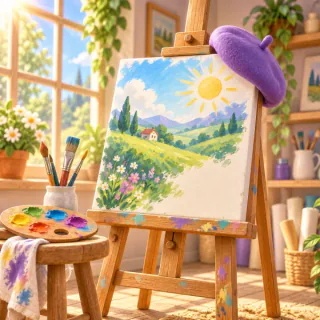 Ressam temalı hikaye kitabı