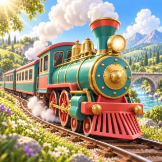 Tren temalı hikaye kitabı