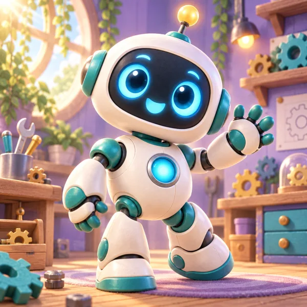 Robot temalı kişiye özel çocuk kitabı